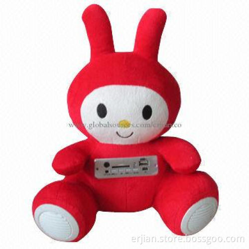 Wireless Doll Speaker, Built-in MP3 Player, Supports SD Card and FM Radio, ODM Order Welcomed